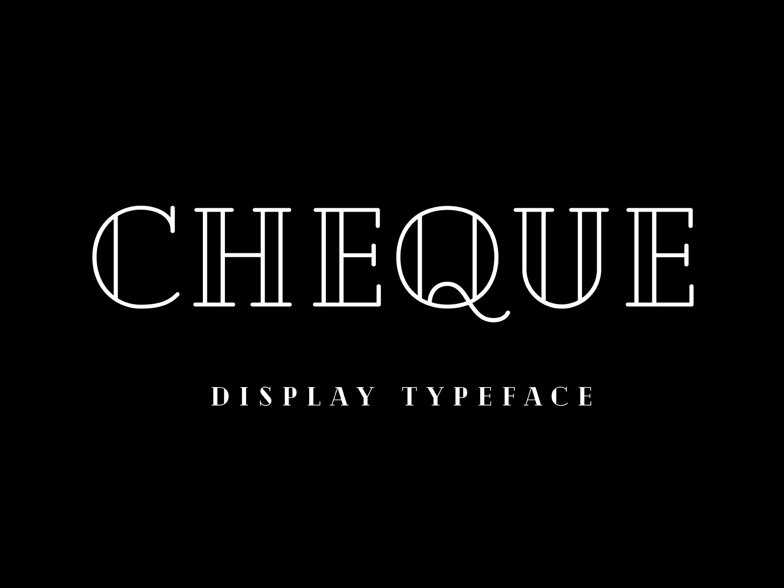 Cheque Free Font Free Font