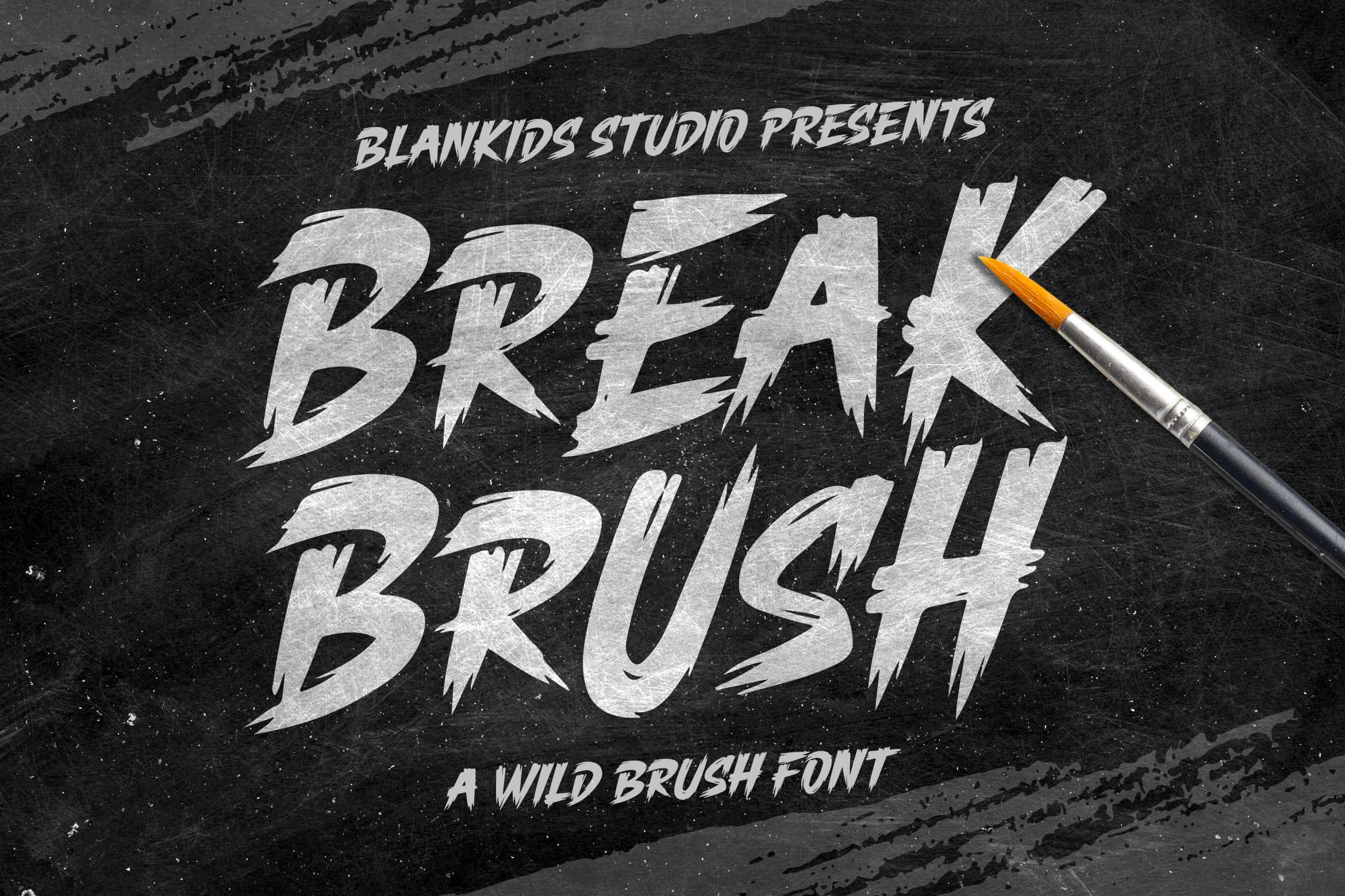 Break Brush Font Free Font