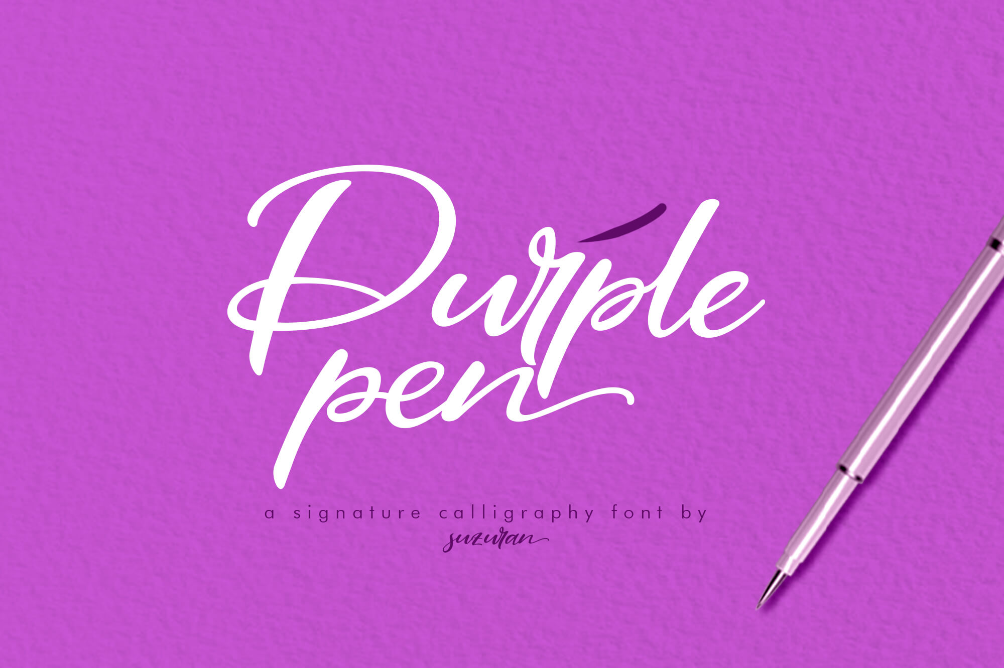 Purple Pen Font - Free Font